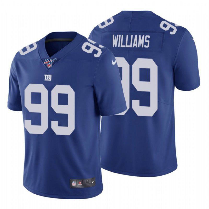 Men New York Giants #99 Leonard Williams Nike Royal 100th Vapor Limited NFL Jersey